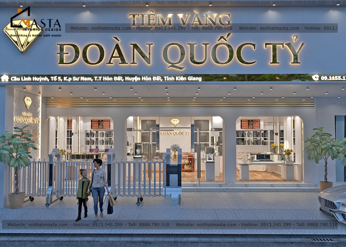 Thiết kế tiệm vàng Đoàn Quốc Tỷ, Kiên Giang